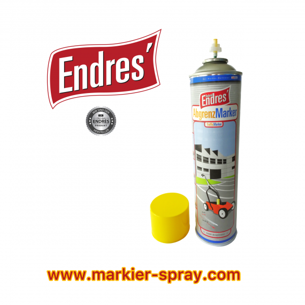 Endres bester AbgrenzMarker Art-Nr. 5110 weiß. Markierspray z.B. für Lagerhallen + Parkplatz. Auf Lager. TOP – Bild 2