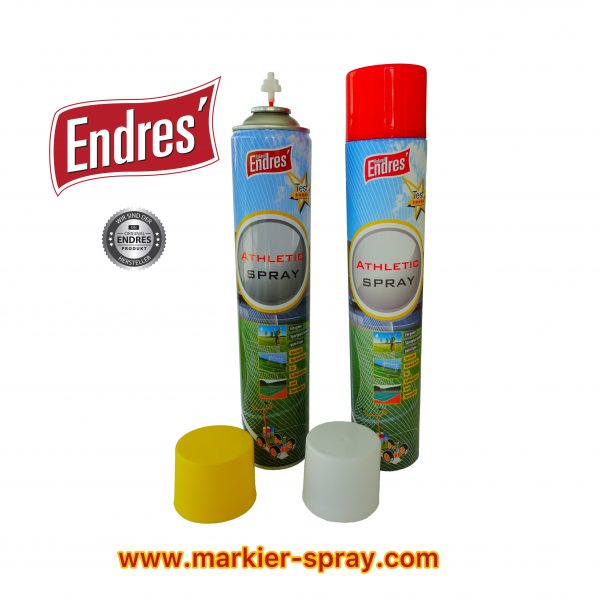 Endres - Sportplatzmarkierung "Athleticspray" weiß Art-Nr. 75071. Reichweite ca. 195m/Dose= nur ca. 3,5 Dosen/Platz. Auf Lager – Bild 3