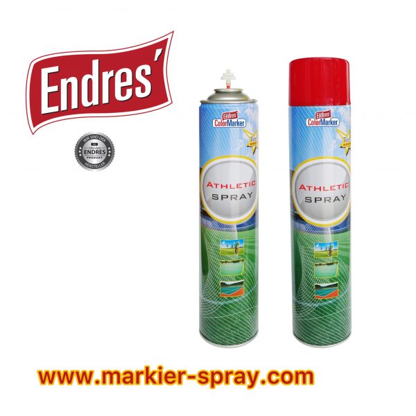 Endres - Sportplatzmarkierung "Athleticspray" weiß Art-Nr. 75071. Reichweite ca. 195m/Dose= nur ca. 3,5 Dosen/Platz. Auf Lager – Bild 5