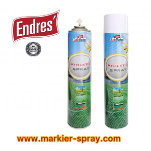 Endres - Sportplatzmarkierung "Athleticspray" weiß Art-Nr. 75071. Reichweite ca. 195m/Dose= nur ca. 3,5 Dosen/Platz. Auf Lager