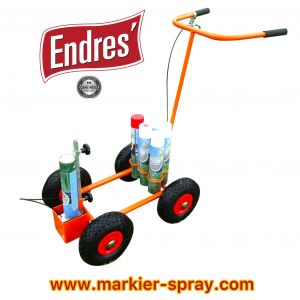 Endres bester 4Rad-Sportplatzmarkierwagen (durch eigene Herstellung) Art-Nr.5085 für AthleticSpray-Endres z.B. Art-Nr.75051 weiß. Lieferung ohne Dosen. Auf Lager